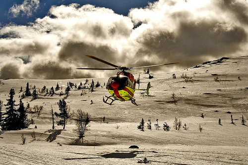 Arrival of the Norwegian Air Ambulance